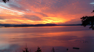 View of Chuckanut Bay from The Oyster Bar deck