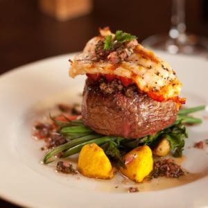 Shrimp and 4oz grilled prime filet